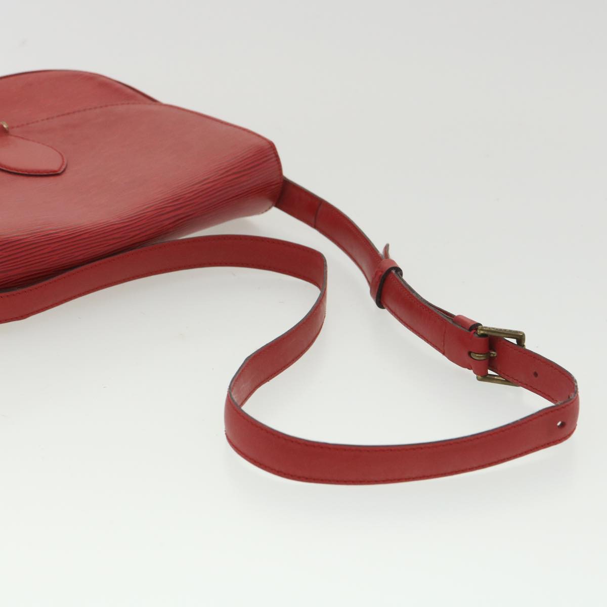 LOUIS VUITTON Epi Saint Cloud GM Shoulder Bag Red M52197 LV 34556