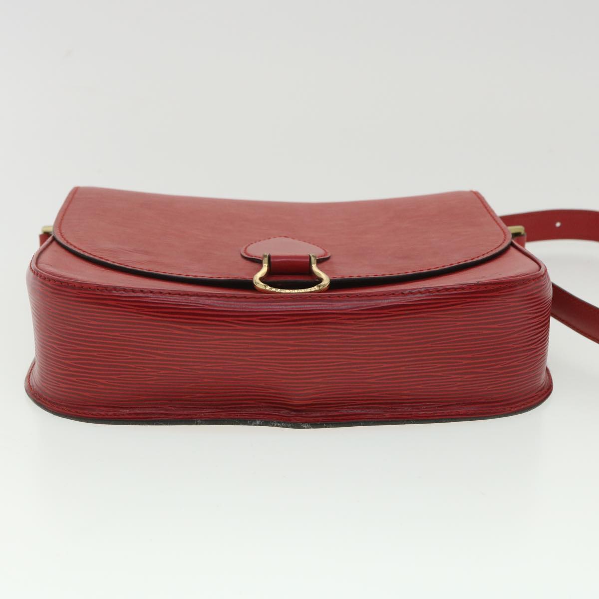 LOUIS VUITTON Epi Saint Cloud GM Shoulder Bag Red M52197 LV 34556