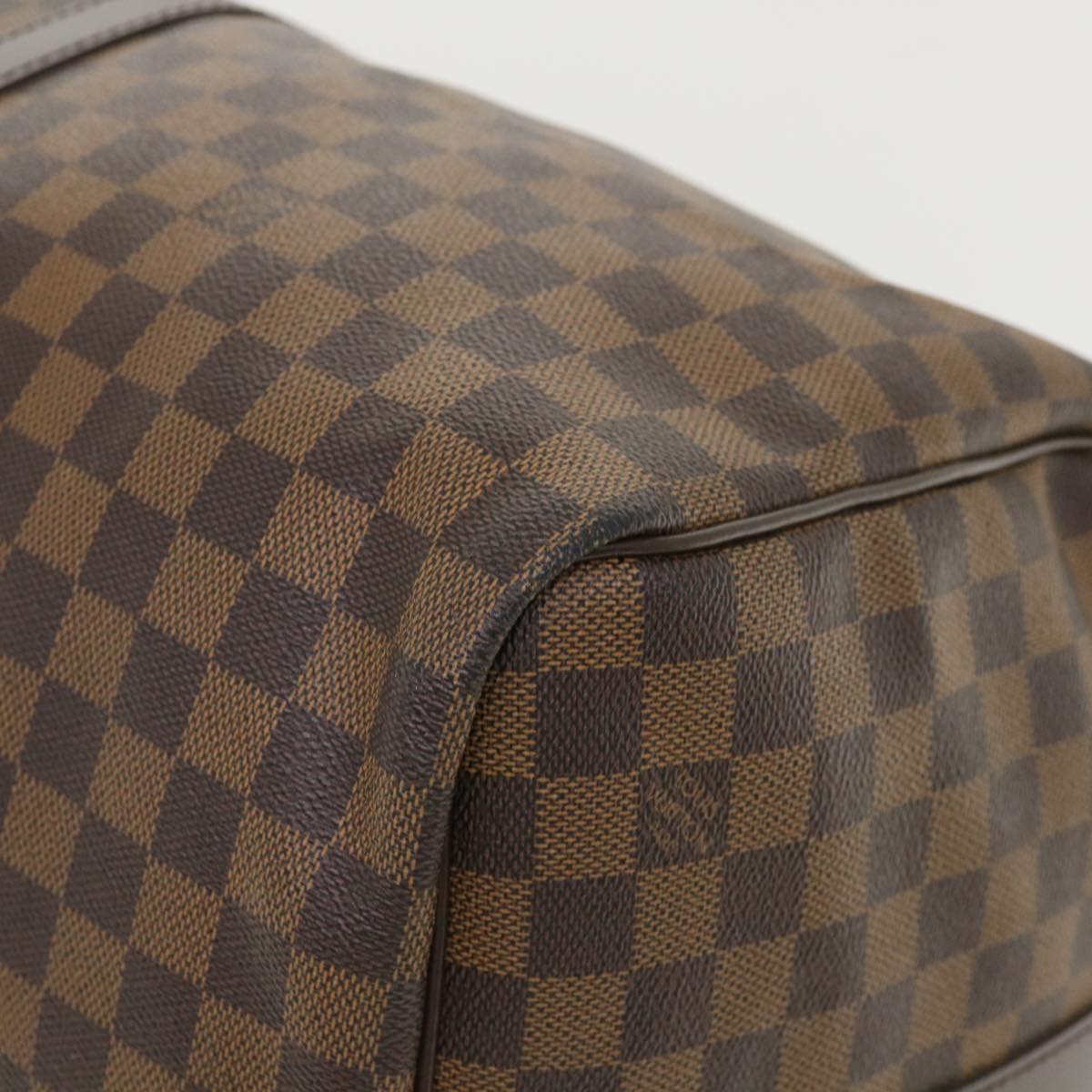 LOUIS VUITTON Damier Ebene Keepall Bandouliere 55 Boston Bag N41414 34557