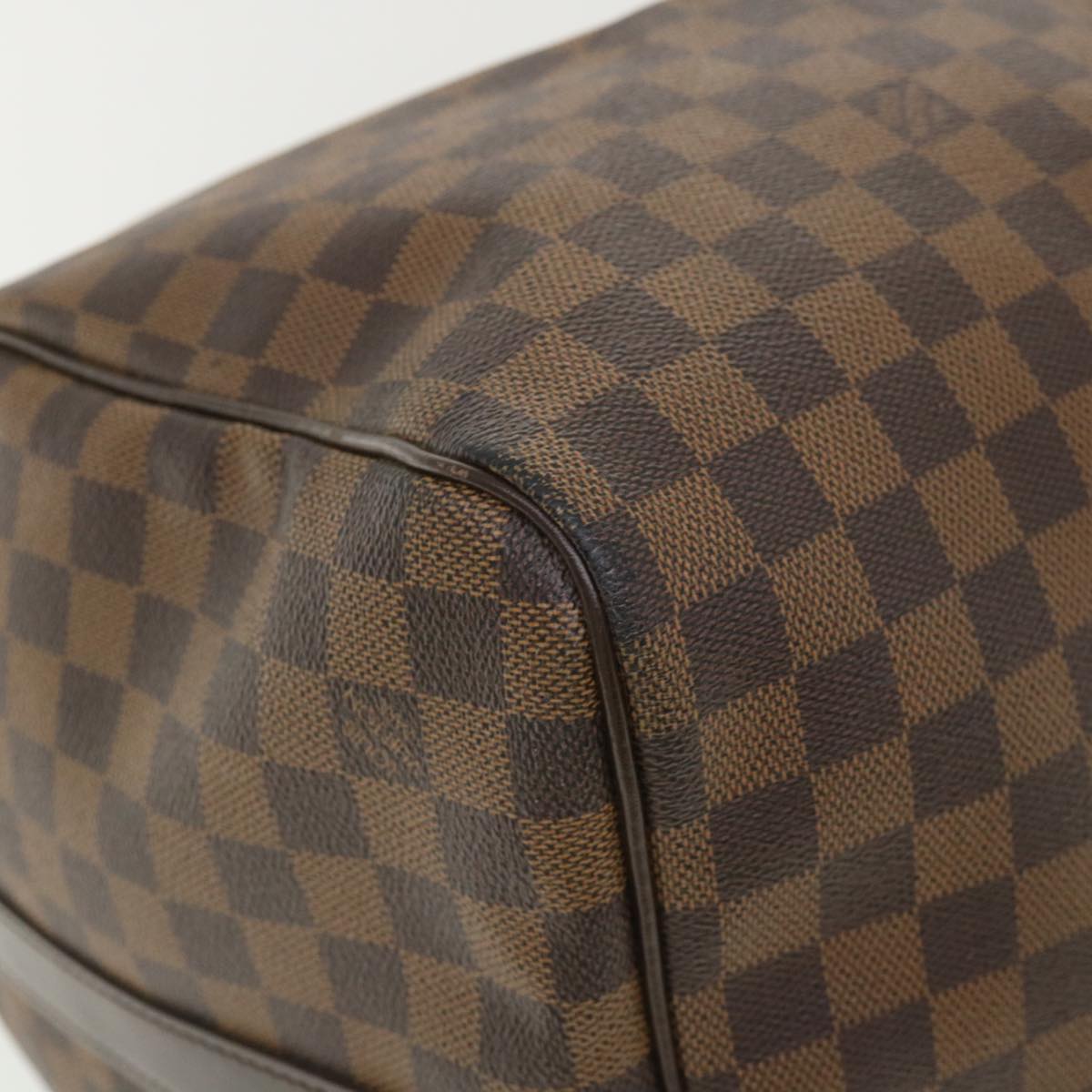 LOUIS VUITTON Damier Ebene Keepall Bandouliere 55 Boston Bag N41414 34557