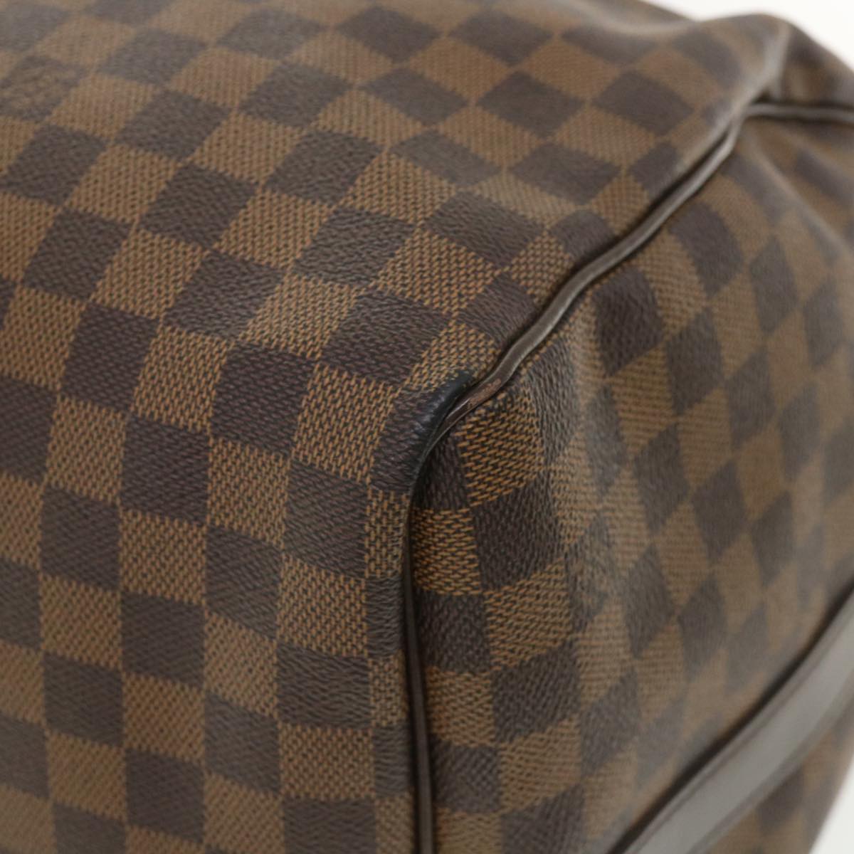LOUIS VUITTON Damier Ebene Keepall Bandouliere 55 Boston Bag N41414 34557