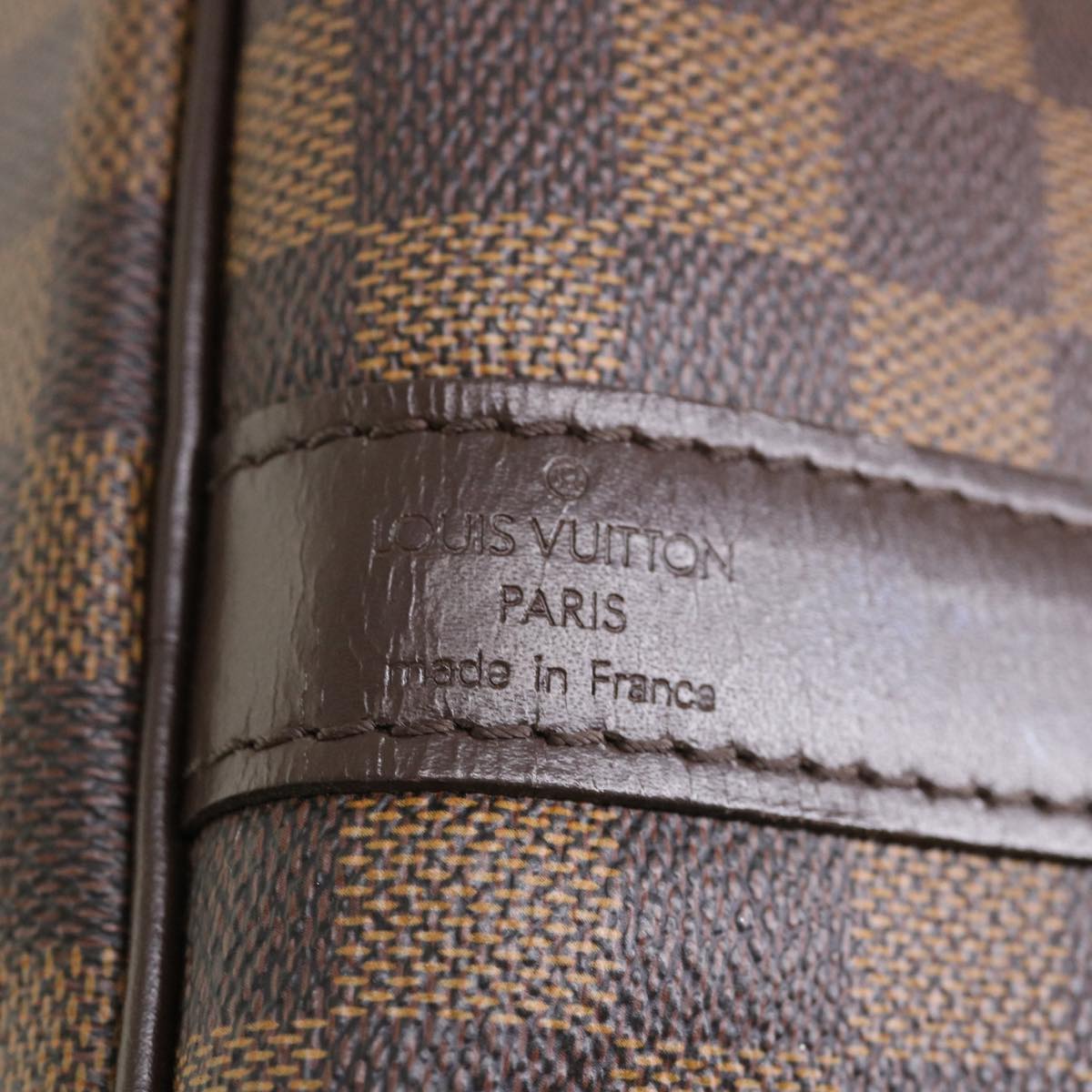 LOUIS VUITTON Damier Ebene Keepall Bandouliere 55 Boston Bag N41414 34557