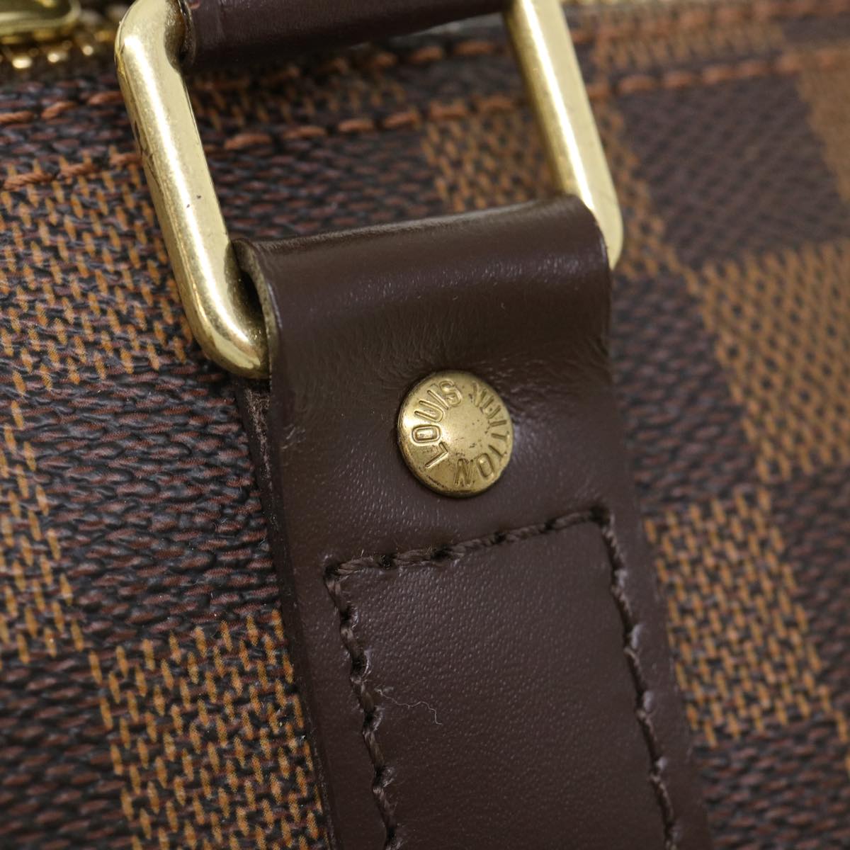 LOUIS VUITTON Damier Ebene Keepall Bandouliere 55 Boston Bag N41414 34557