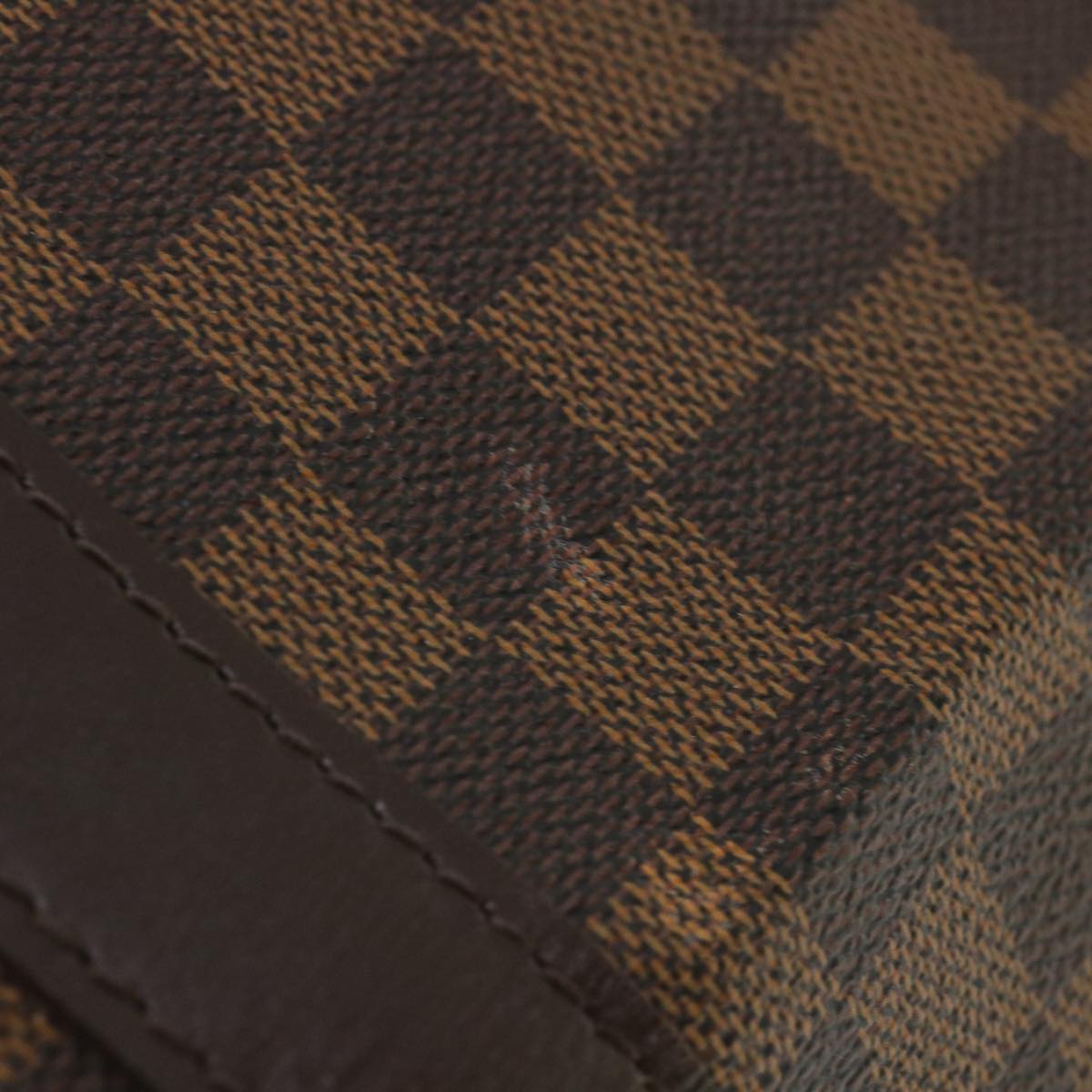 LOUIS VUITTON Damier Ebene Keepall Bandouliere 55 Boston Bag N41414 34557