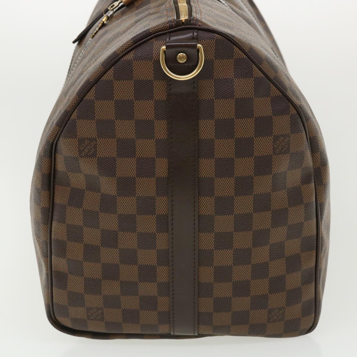 LOUIS VUITTON Damier Ebene Keepall Bandouliere 55 Boston Bag N41414 34557