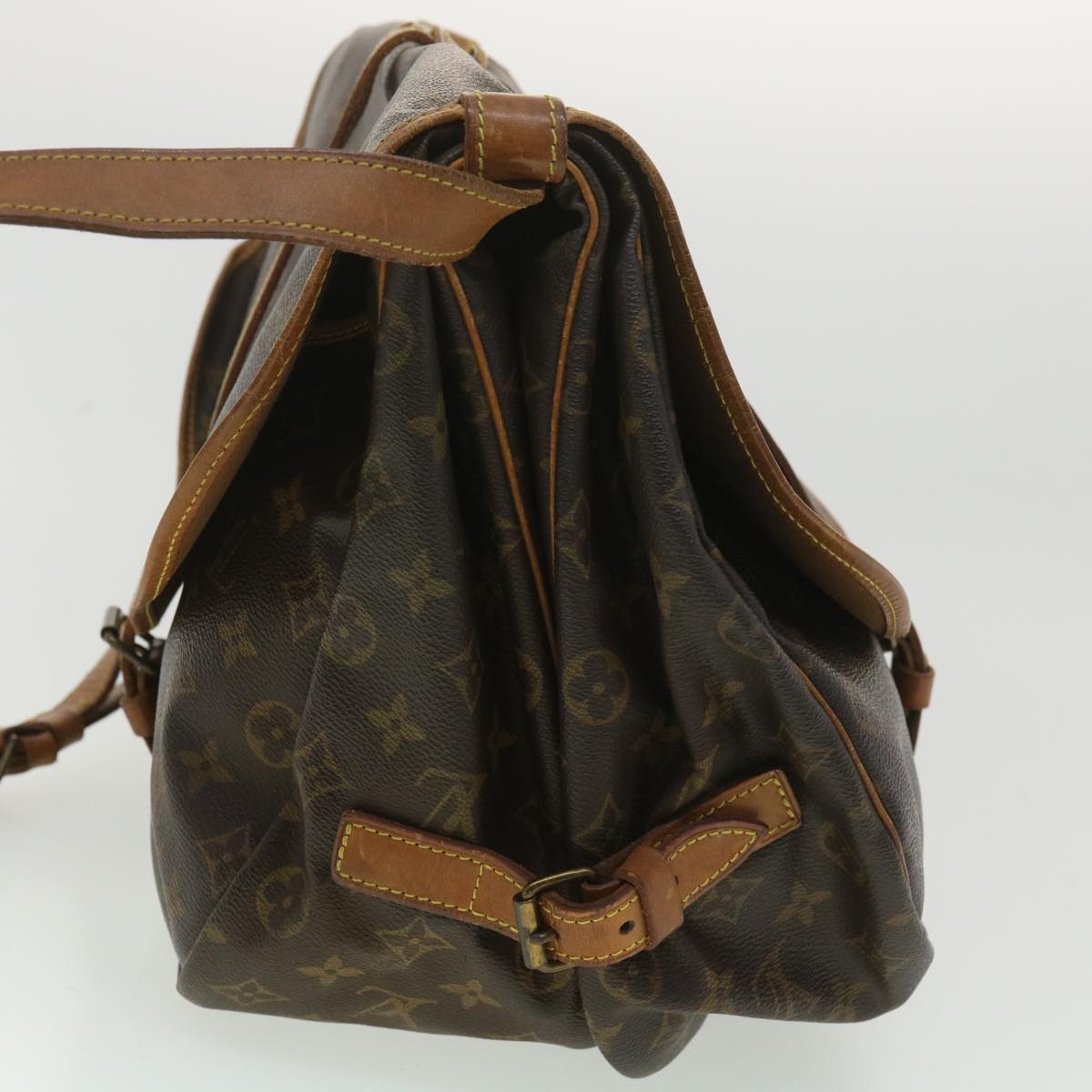 LOUIS VUITTON Monogram Saumur 35 Shoulder Bag M42254 LV 34593