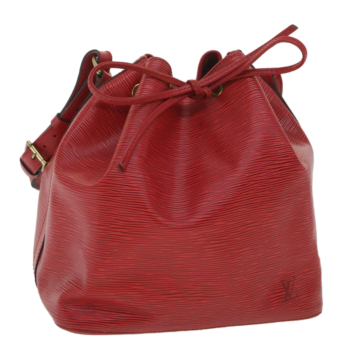LOUIS VUITTON Epi Petit Noe Shoulder Bag Red M44107 LV 34598