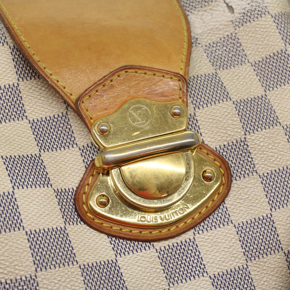 LOUIS VUITTON Damier Azur Stresa GM Tote Bag N42221 LV 34610