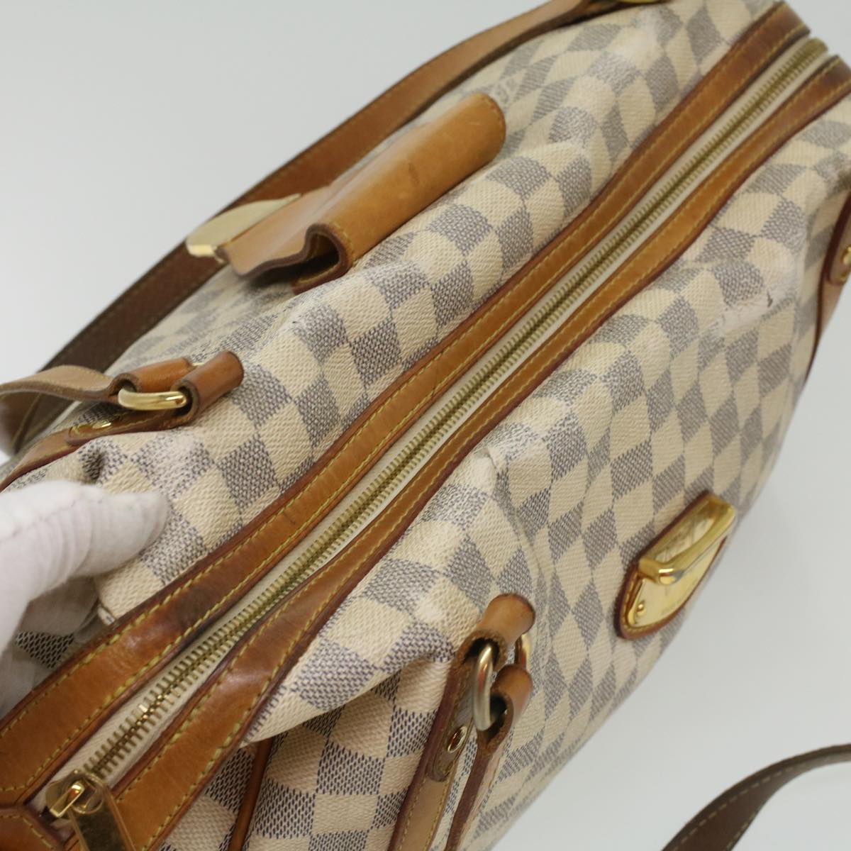 LOUIS VUITTON Damier Azur Stresa GM Tote Bag N42221 LV 34610