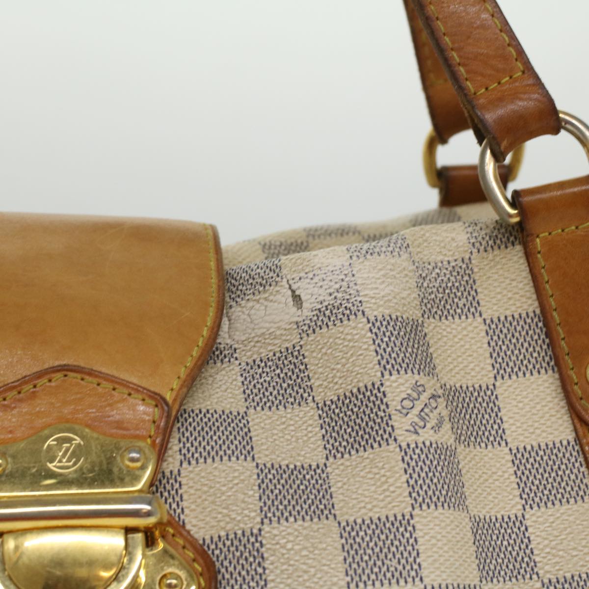 LOUIS VUITTON Damier Azur Stresa GM Tote Bag N42221 LV 34610