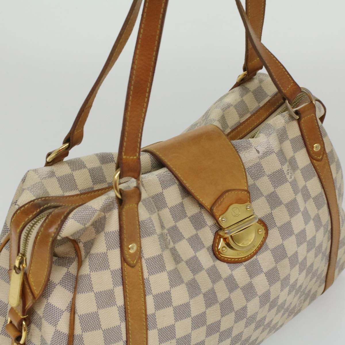 LOUIS VUITTON Damier Azur Stresa GM Tote Bag N42221 LV 34610