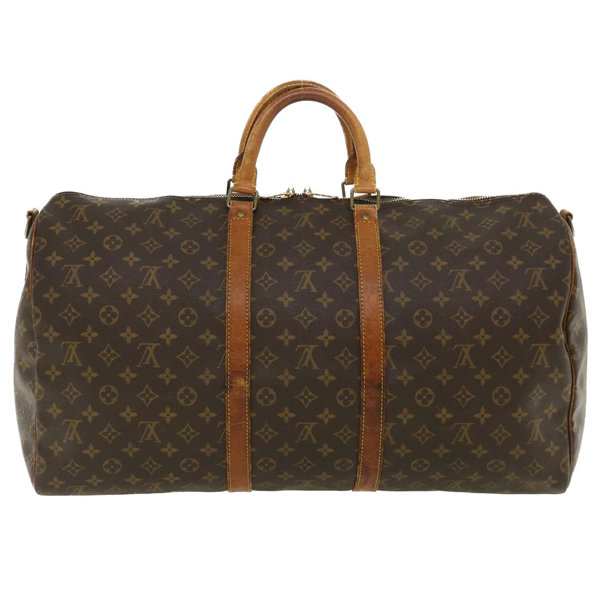 LOUIS VUITTON Monogram Keepall Bandouliere 55 Boston Bag M41414 LV 34626