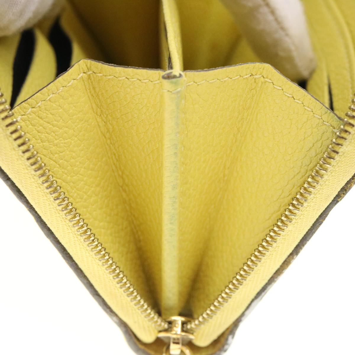 LOUIS VUITTON Monogram Empreinte Zippy Coin Purse Coin Purse Yellow 34649