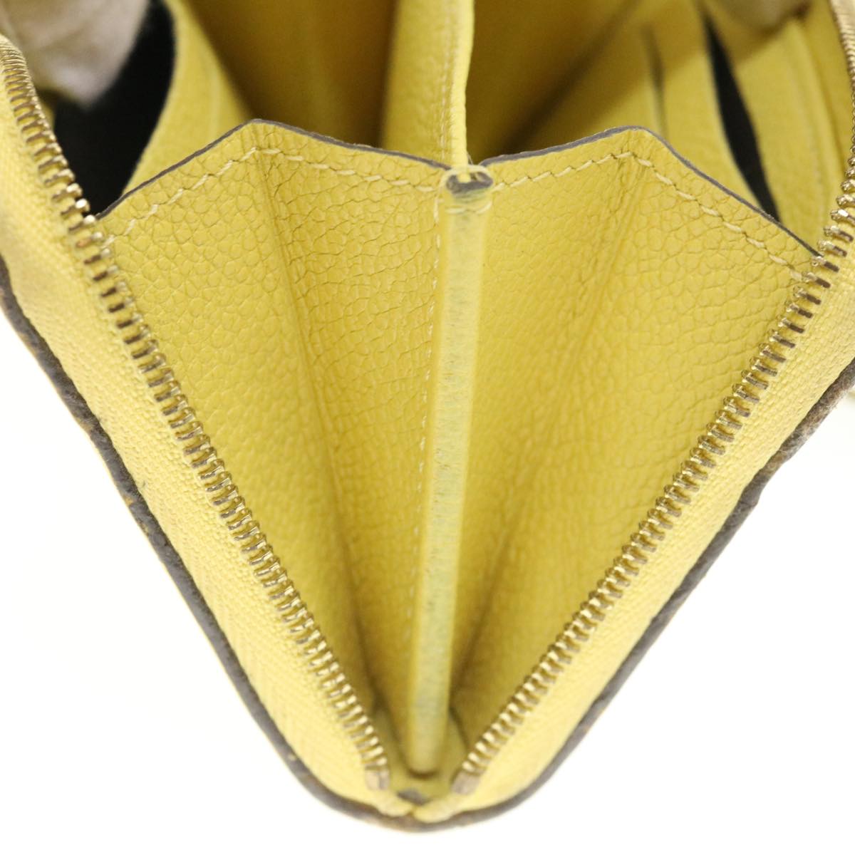 LOUIS VUITTON Monogram Empreinte Zippy Coin Purse Coin Purse Yellow 34649