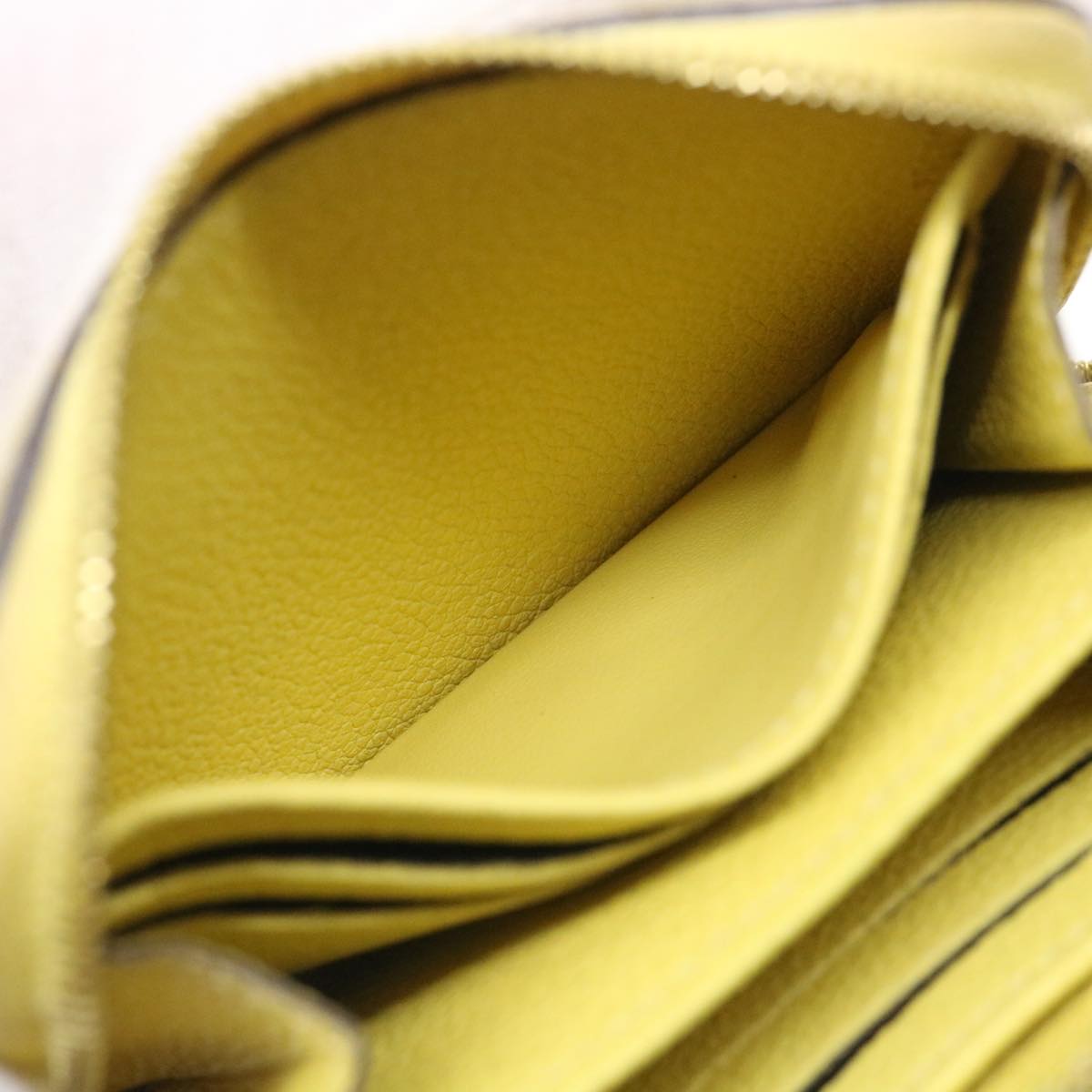 LOUIS VUITTON Monogram Empreinte Zippy Coin Purse Coin Purse Yellow 34649