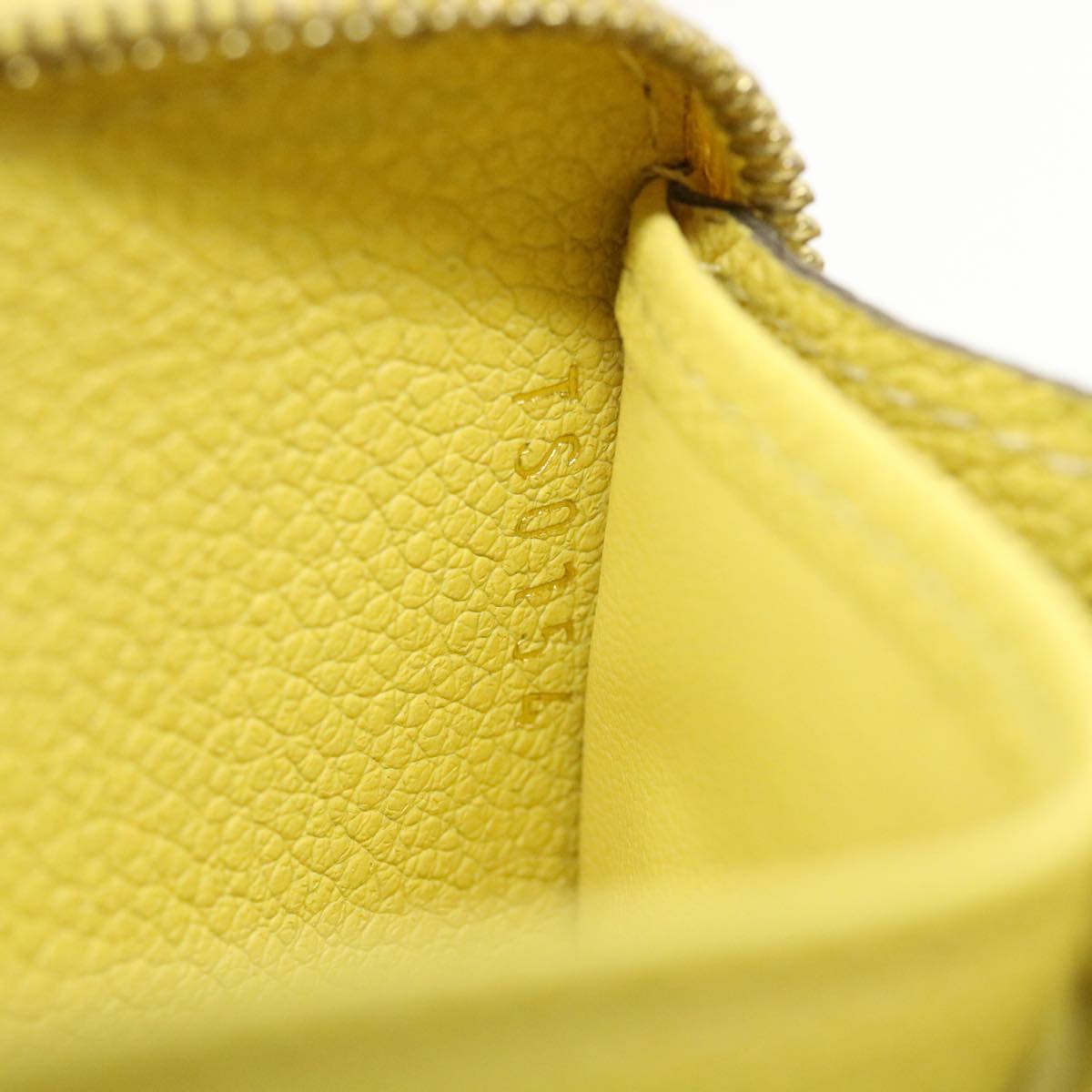 LOUIS VUITTON Monogram Empreinte Zippy Coin Purse Coin Purse Yellow 34649