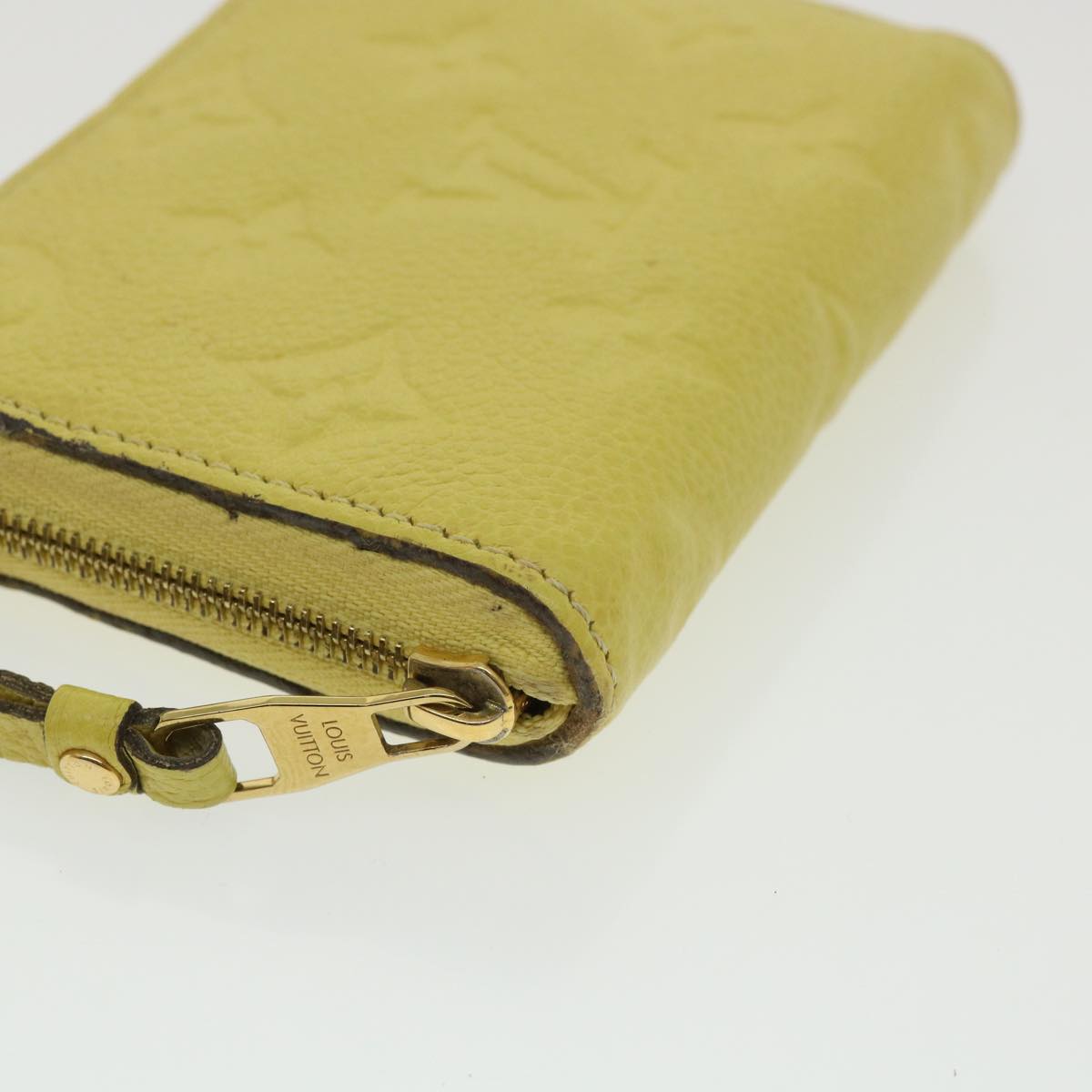 LOUIS VUITTON Monogram Empreinte Zippy Coin Purse Coin Purse Yellow 34649