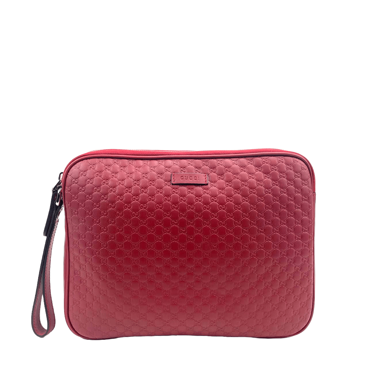 Luxury Gucci Guccissima Zip Pouch Wristlet - OUTLET ITEM FINAL SALE