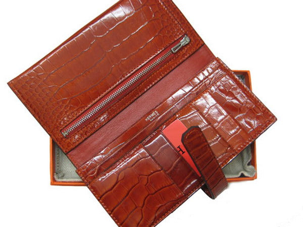 Luxury Hermes Wallet H1115 Wallet Crocodile