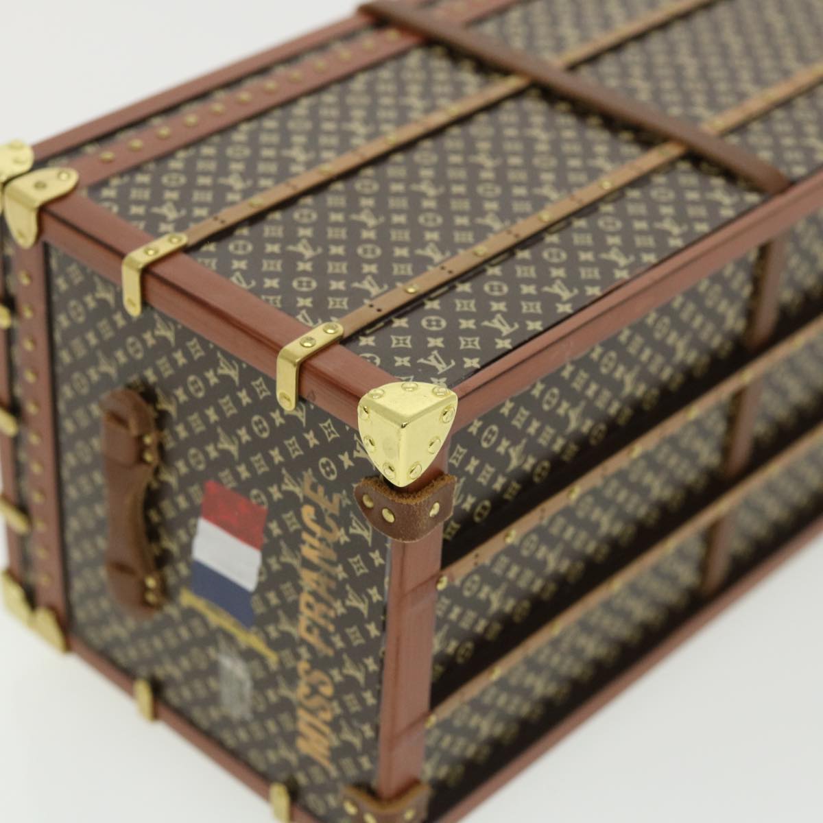 LOUIS VUITTON Monogram Miss France Paper Weight Brown M99408 LV 34987