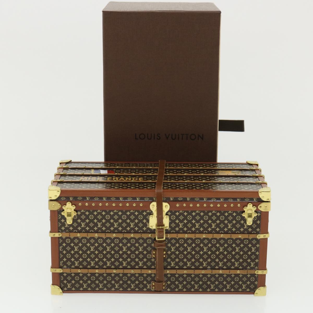 LOUIS VUITTON Monogram Miss France Paper Weight Brown M99408 LV 34987