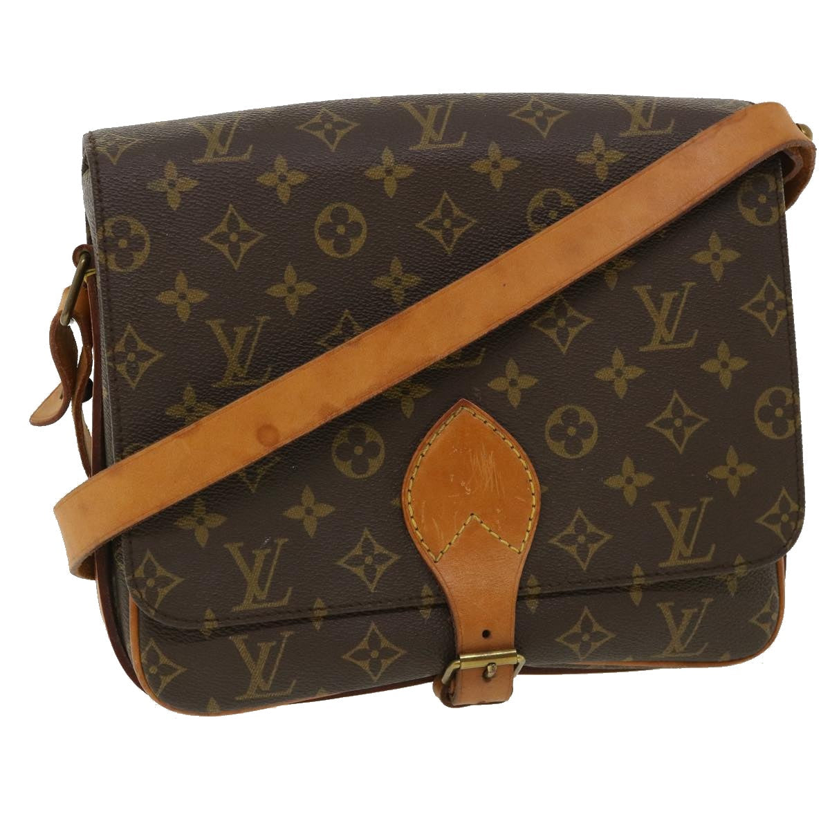 LOUIS VUITTON Monogram Cartouchiere GM Shoulder Bag M51252 LV 34994