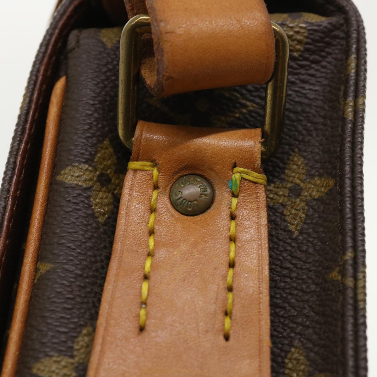 LOUIS VUITTON Monogram Cartouchiere GM Shoulder Bag M51252 LV 34994