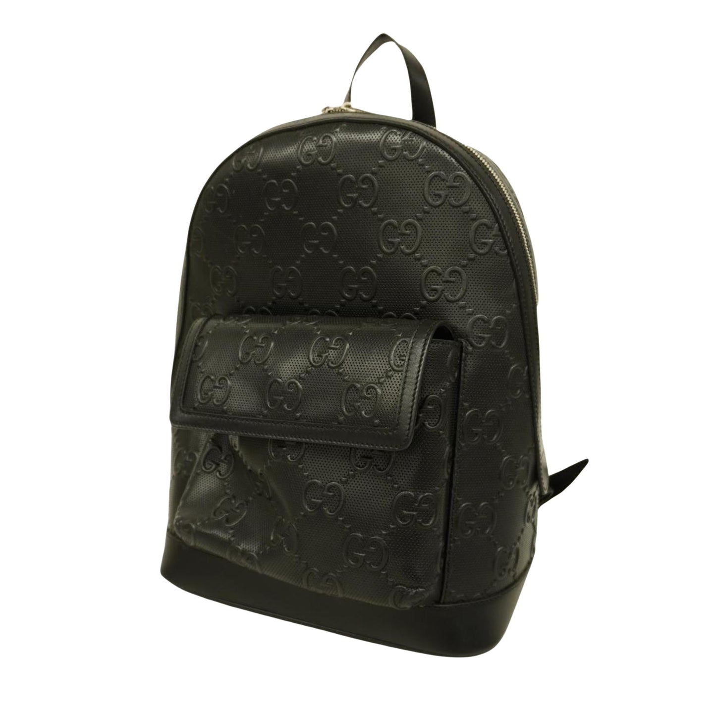 Luxury Gucci Trending 2025 Gg Embossé  Leather Backpack Bag ()