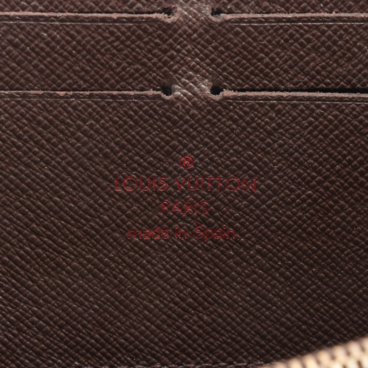Louis Vuitton Damier Zippy Wallet N60015 Brown Round Zippe Wallet