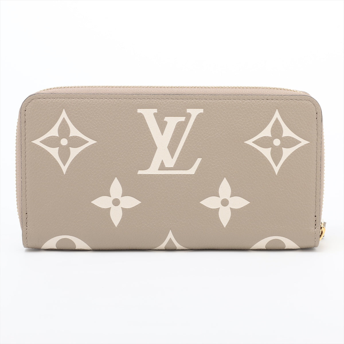 Louis Vuitton Vial Monogram Implant Zippyr Wallet M69794 Turtle Cream Round Zipper Wallet