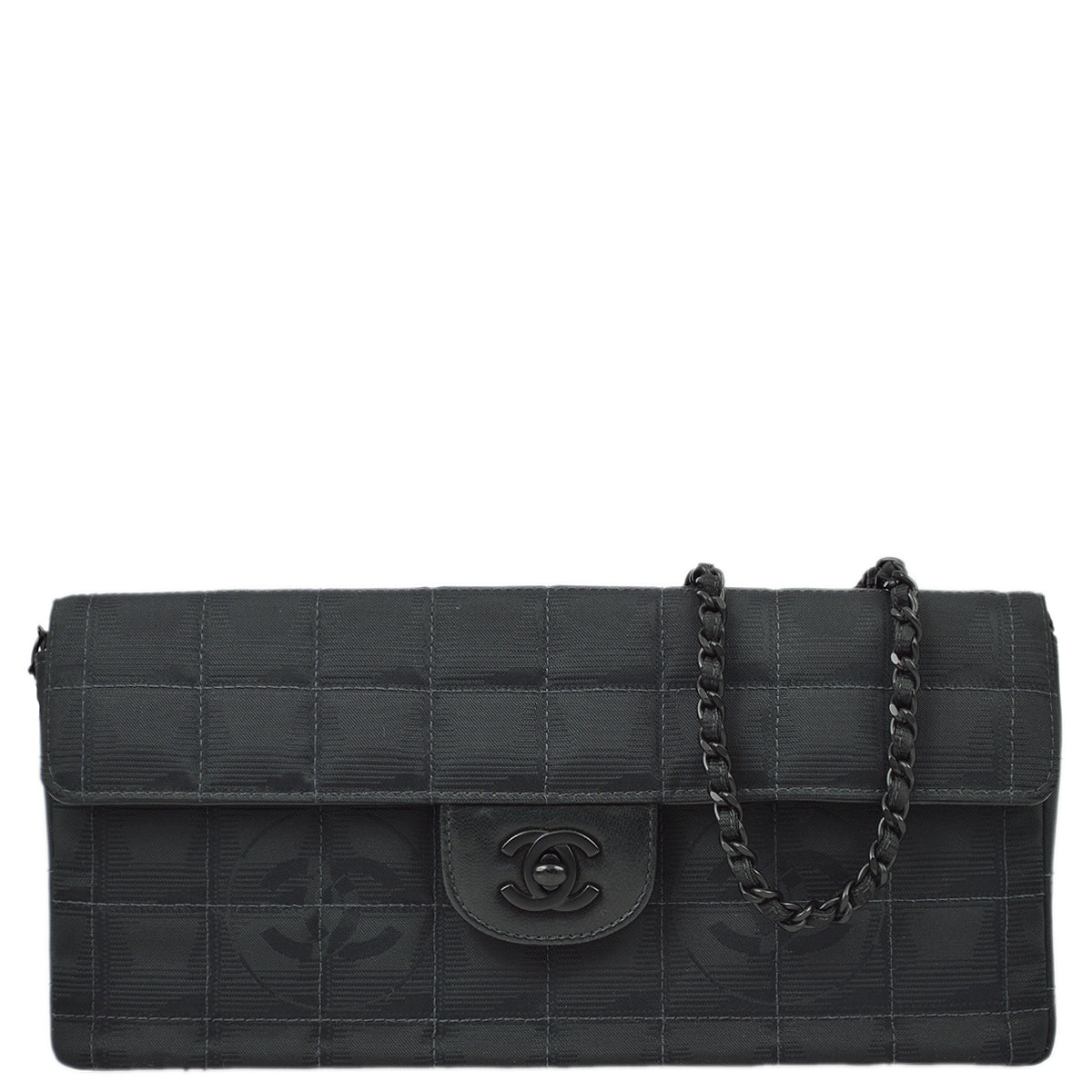 Luxury Chanel 2000-2001 Nylon New Travel Line East West Flap Bag