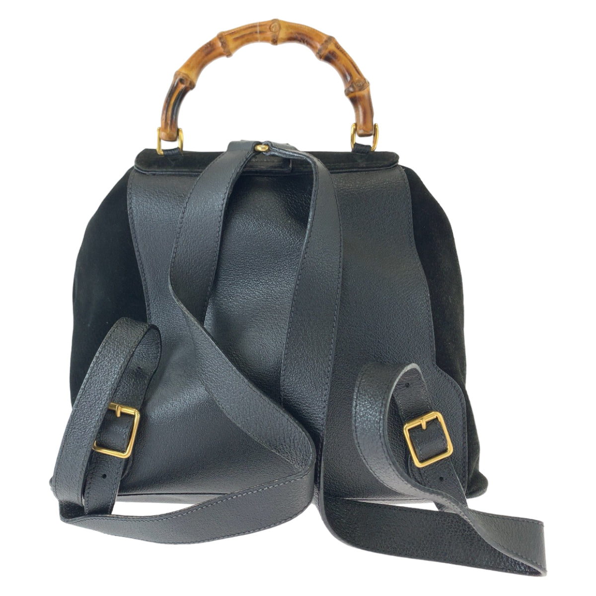 Luxury Gucci Trending 2025 Suede/Leather Bamboo Backpack