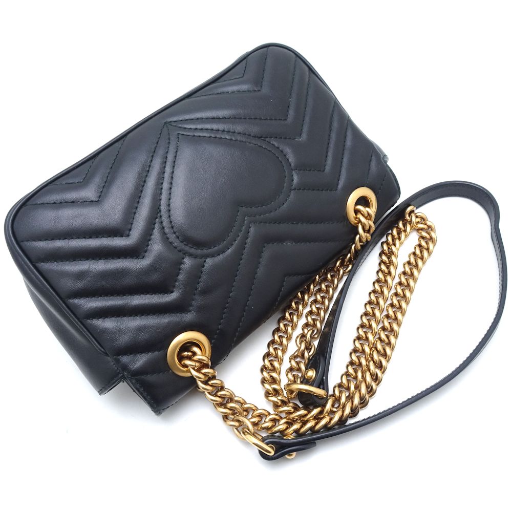 Luxury Gucci Trending 2025 Quilted Mini Shoulder Bag Leather Black