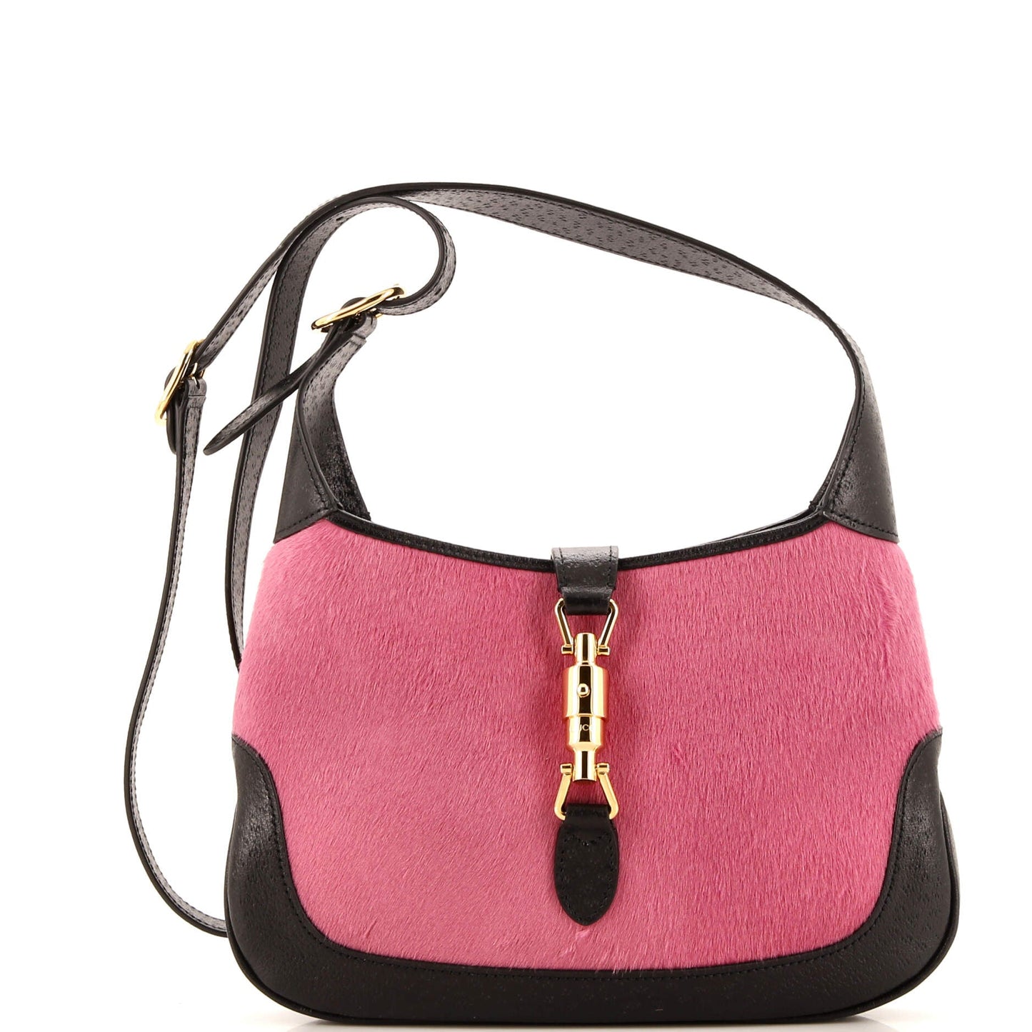 Luxury Gucci Trending 2025 Jackie 1961 Hobo Calf Hair with Leather Mini