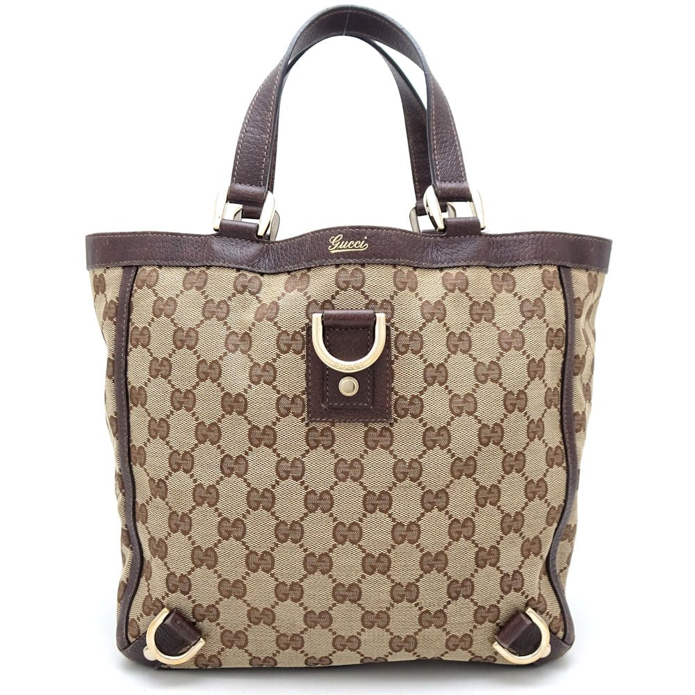 Luxury Gucci Trending 2025 Abbey Tote Bag GG Canvas Leather