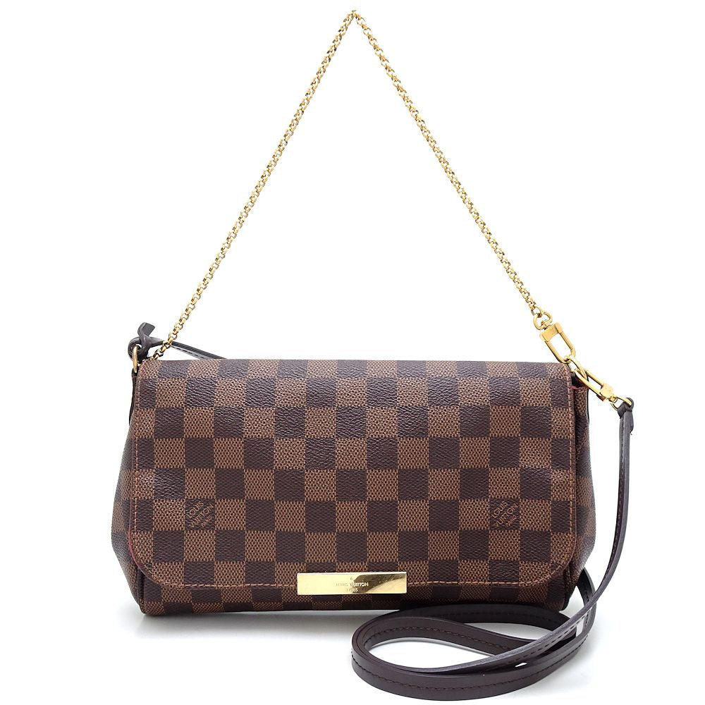 Louis Vuitton Damier Favorite MM Shoulder Bag N41129