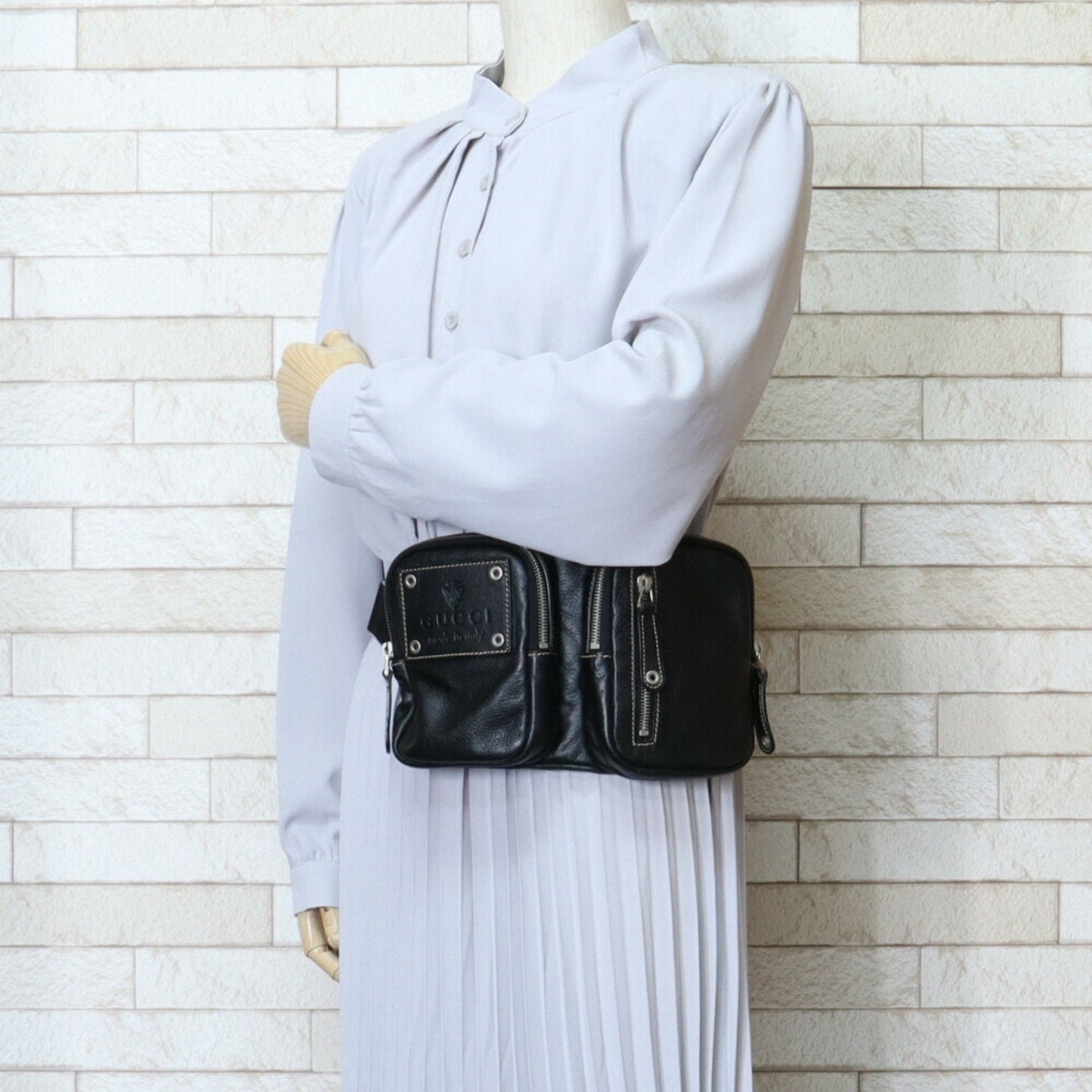 Gucci  Leather Clutch Bag