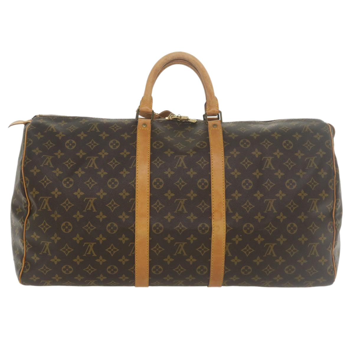LOUIS VUITTON Monogram Keepall 55 Boston Bag M41424 LV 35295
