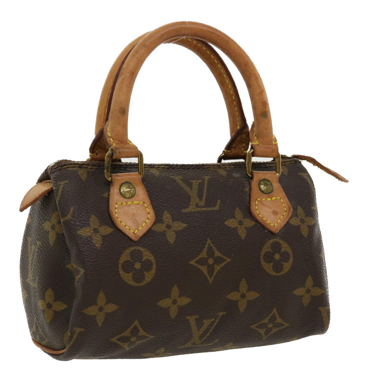 LOUIS VUITTON Monogram Mini Speedy Hand Bag M41534 LV 35325