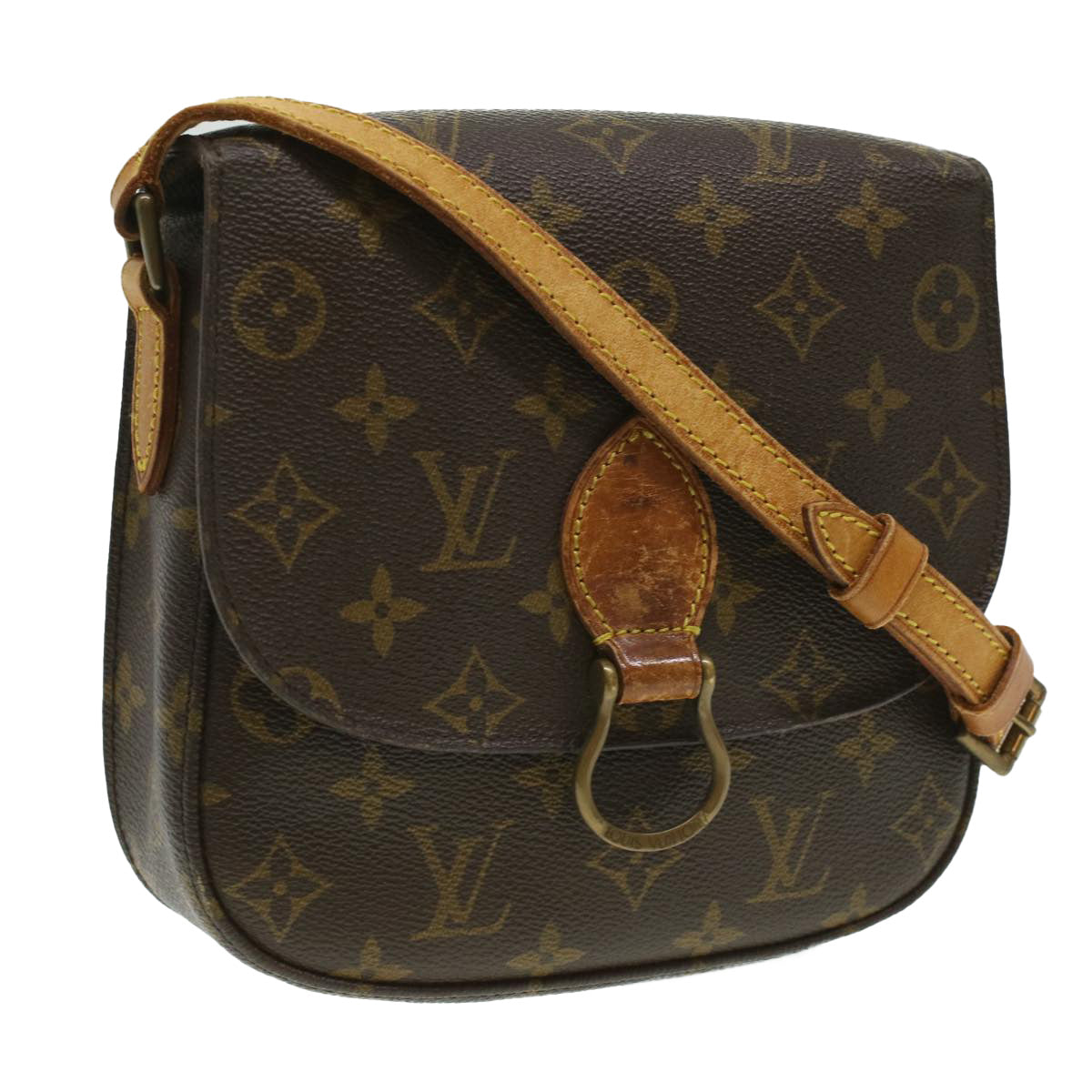 LOUIS VUITTON Monogram Saint Cloud PM Shoulder Bag M51244 LV 35335