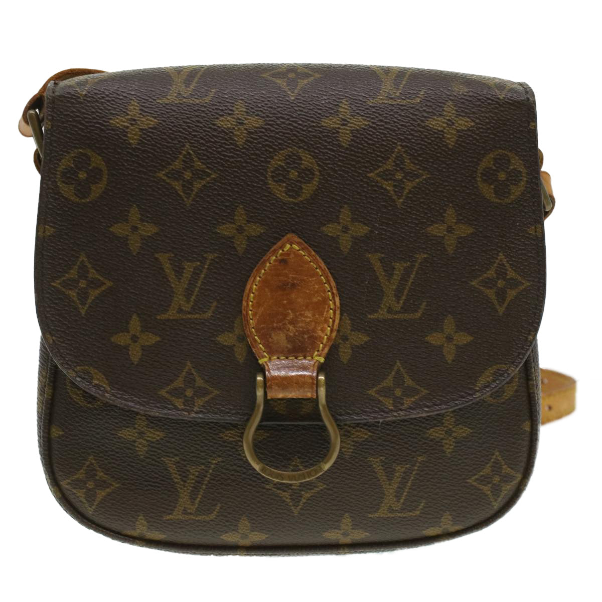 LOUIS VUITTON Monogram Saint Cloud PM Shoulder Bag M51244 LV 35335