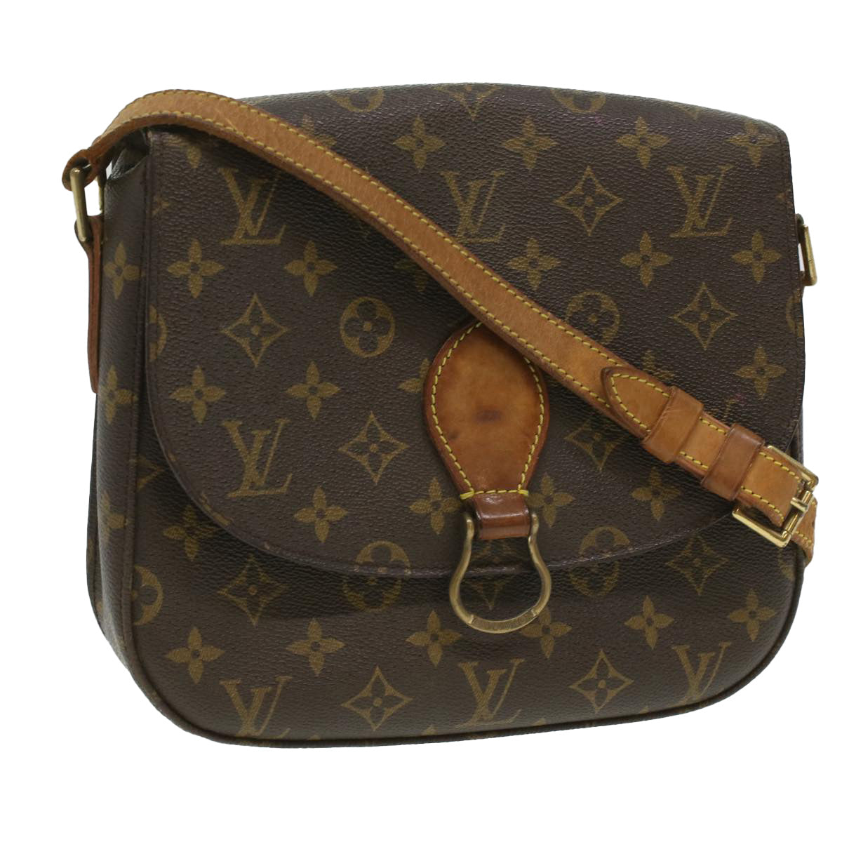 LOUIS VUITTON Monogram Saint Cloud GM Shoulder Bag M51242 LV 35336