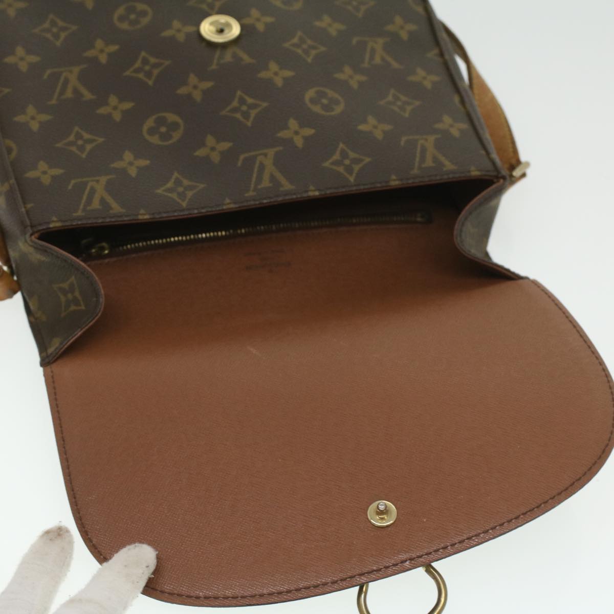LOUIS VUITTON Monogram Saint Cloud GM Shoulder Bag M51242 LV 35336