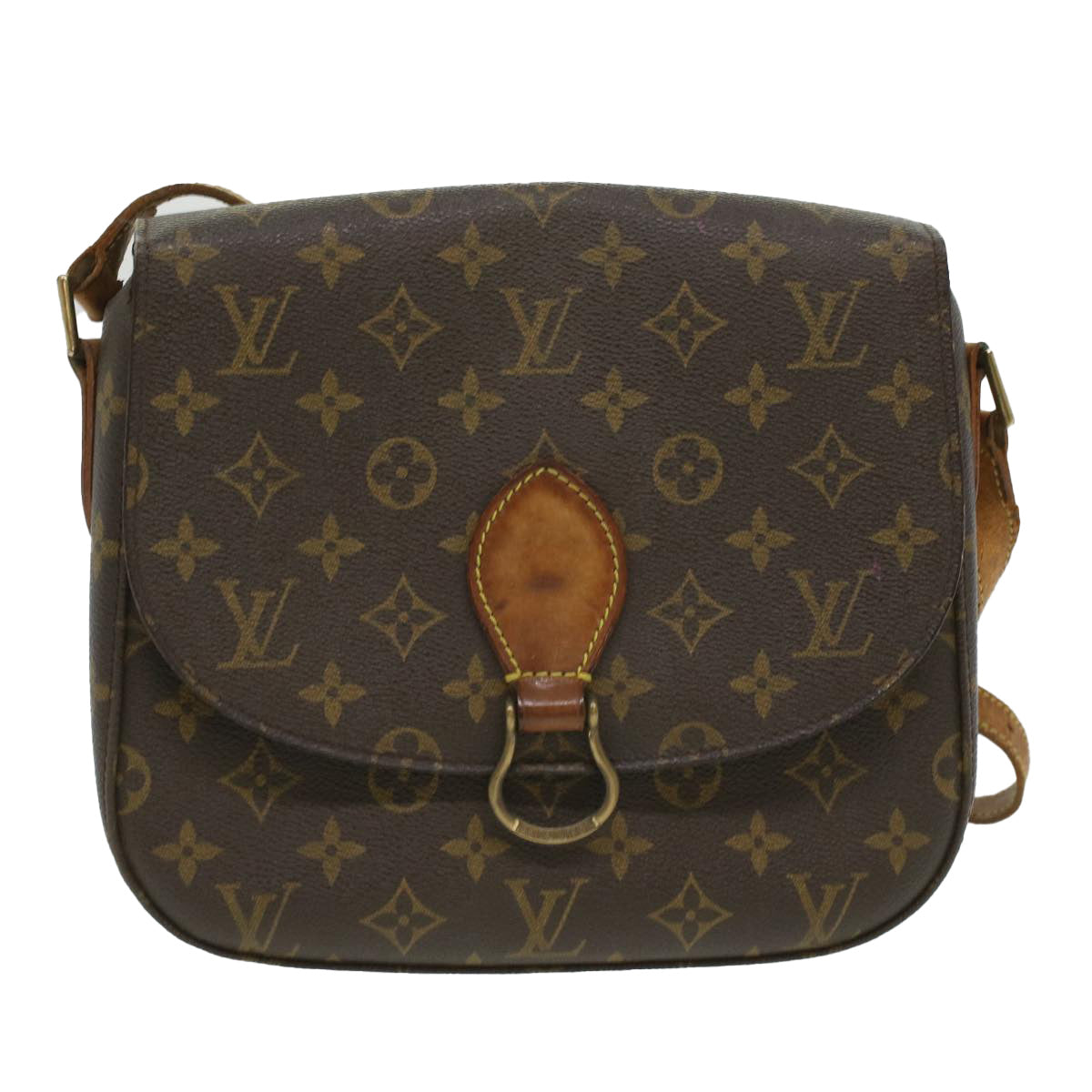 LOUIS VUITTON Monogram Saint Cloud GM Shoulder Bag M51242 LV 35336