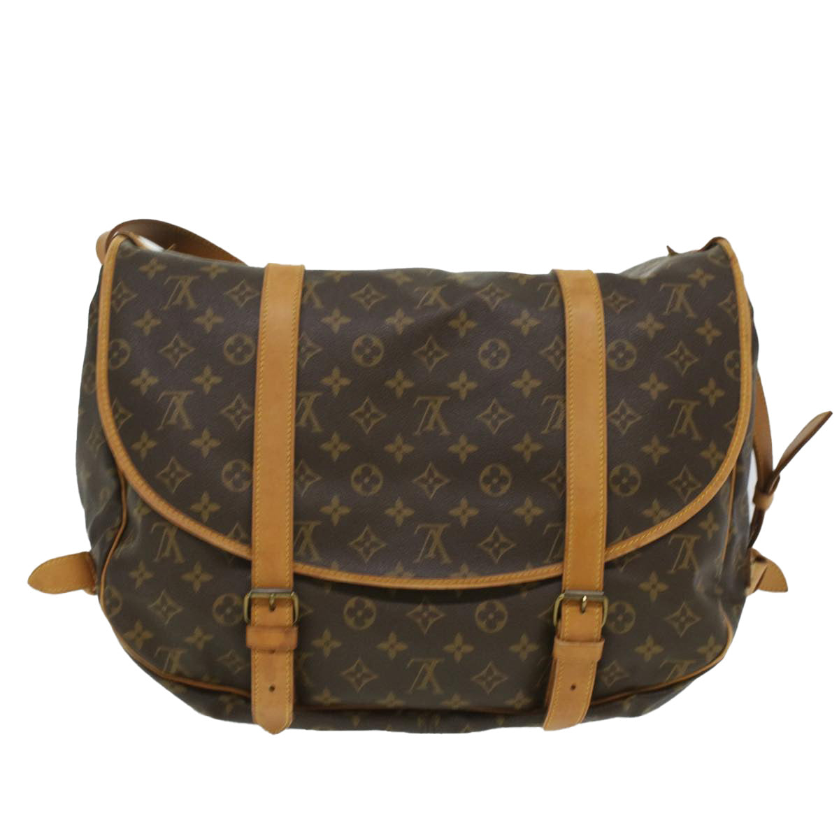 LOUIS VUITTON Monogram Saumur 43 Shoulder Bag M42252 LV 35394