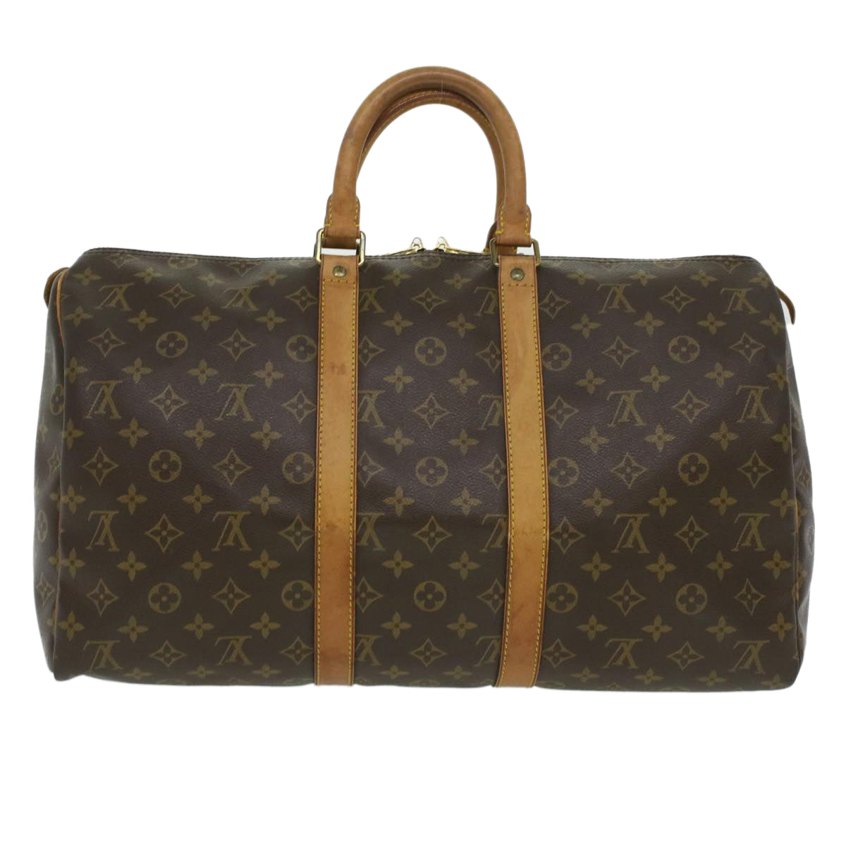 LOUIS VUITTON Monogram Keepall 45 Boston Bag M41428 LV 35415