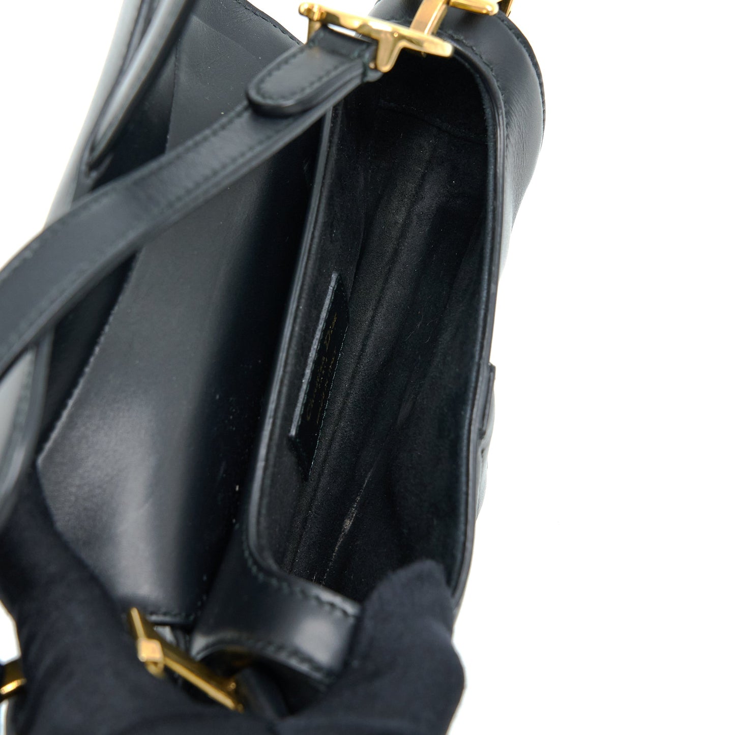 Luxury Dior Small Saddle Bag Calfskin Black GHW