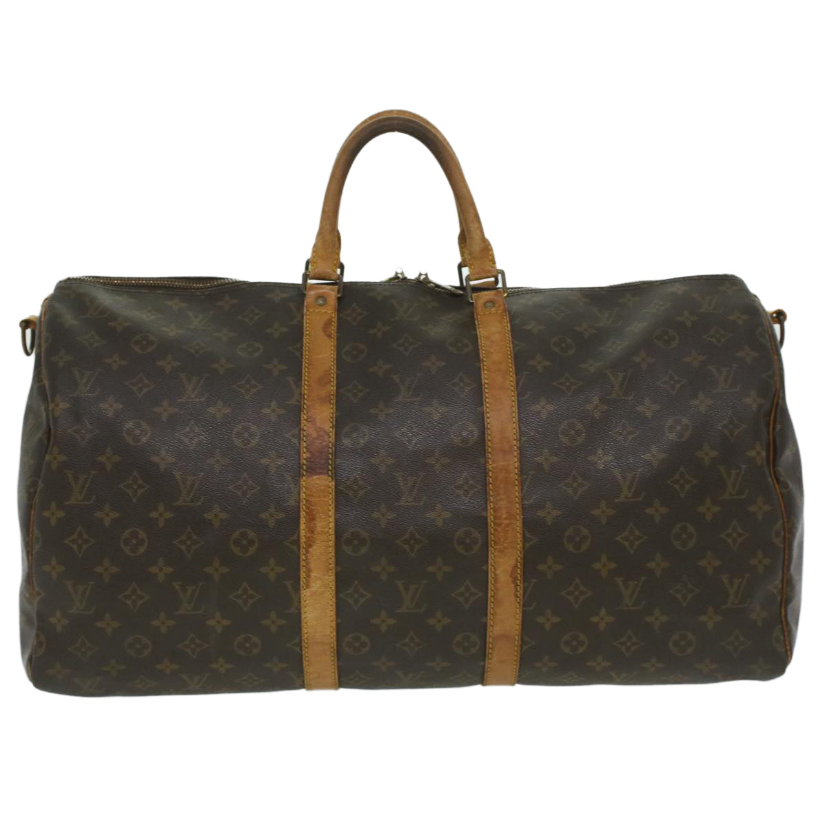 LOUIS VUITTON Monogram Keepall Bandouliere 55 Boston Bag M41414 LV 35422