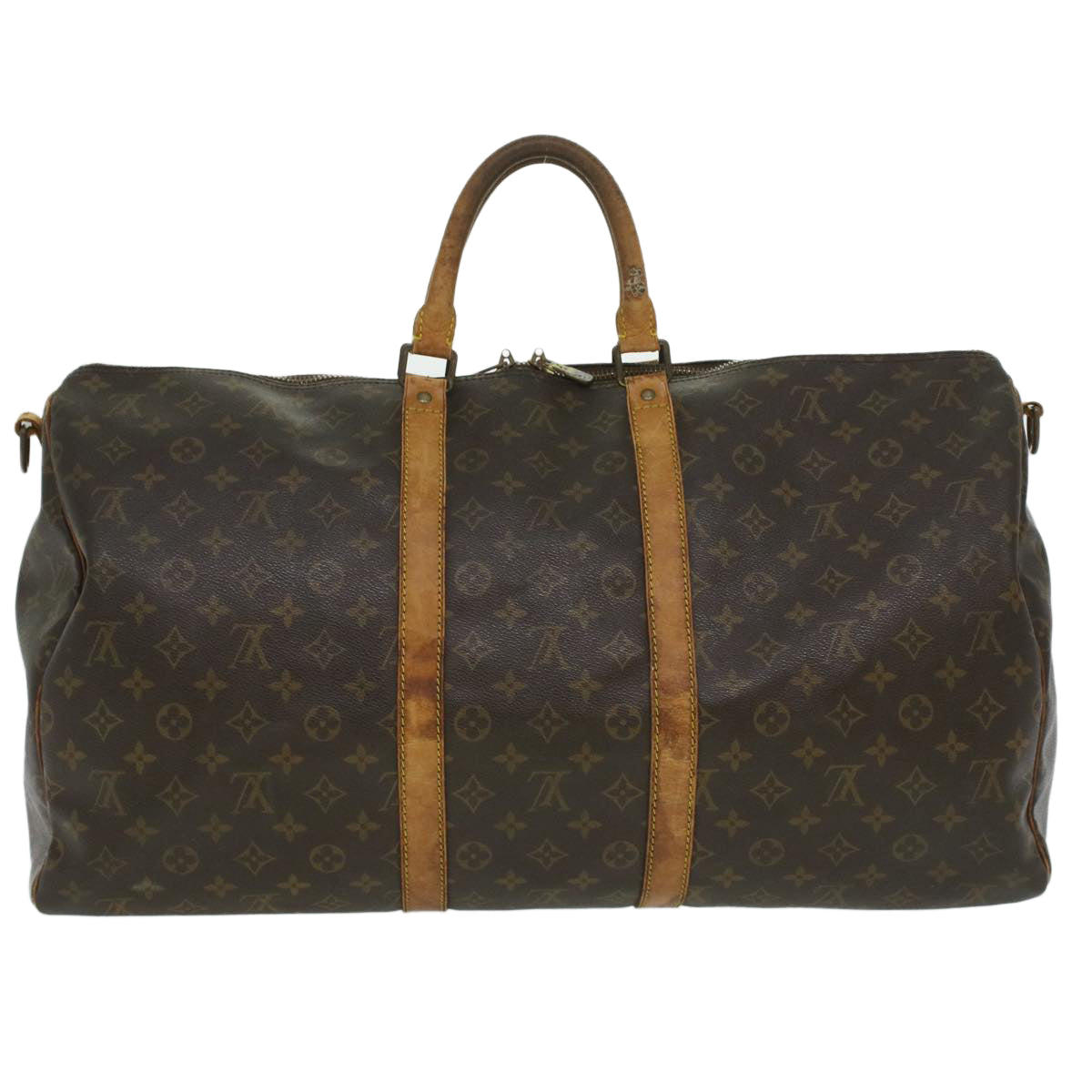 LOUIS VUITTON Monogram Keepall Bandouliere 55 Boston Bag M41414 LV 35422