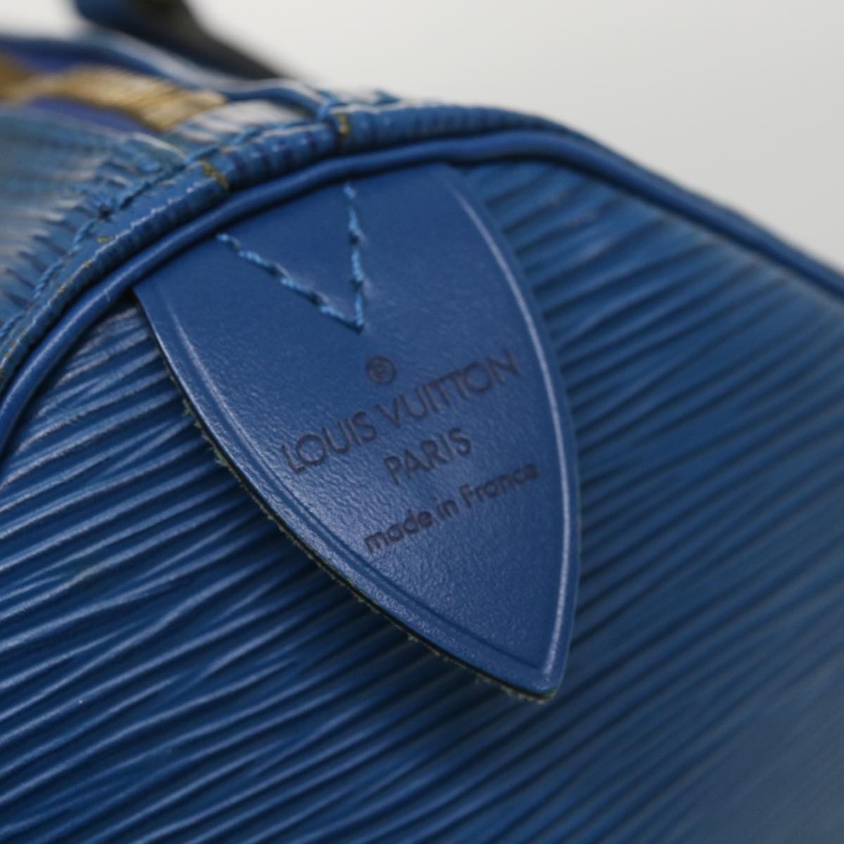LOUIS VUITTON Epi Speedy 30 Hand Bag Blue M43005 LV 35459